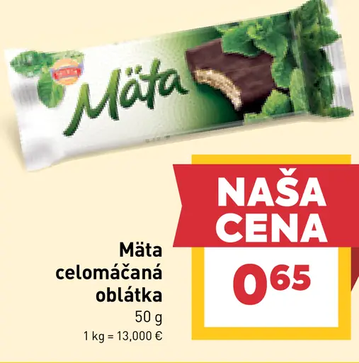 Mäta celomáčaná oblátka