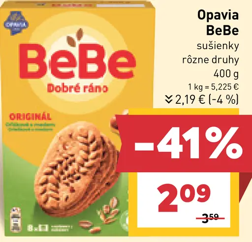 Opavia BeBe sušienky