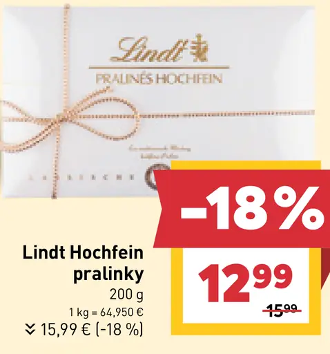 Lindt Hochfein pralinky