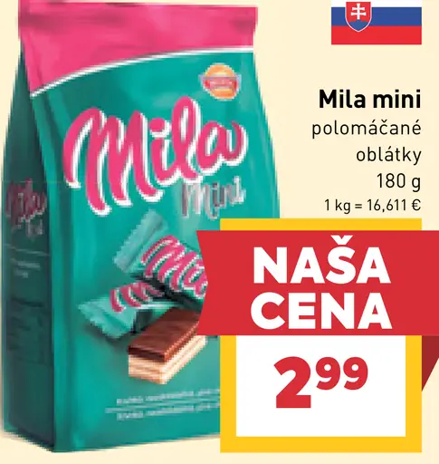 Mila mini polomáčané oblátky