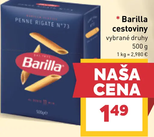 Barilla cestoviny