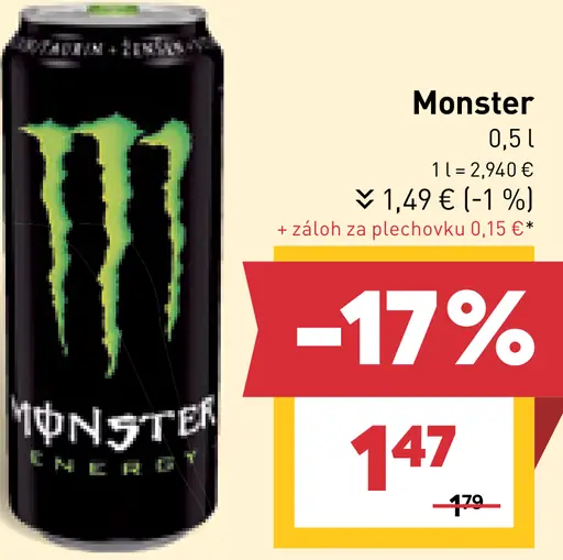 Monster plechovka