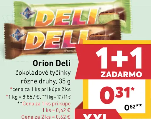 Orion Deli čokoládové tyčinky