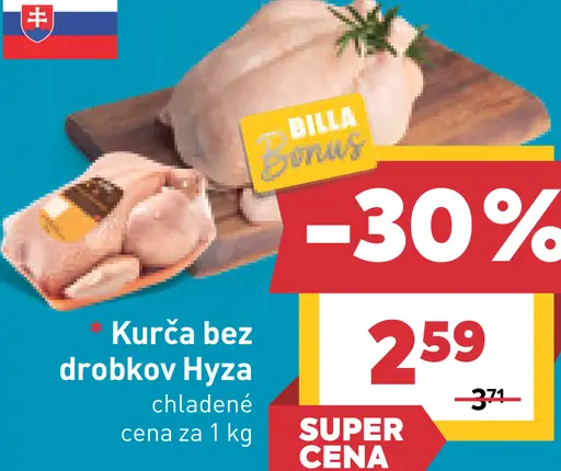 Kurča bez drobkov Hyza