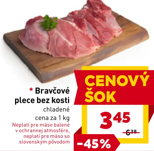 Bravčové plece bez kosti