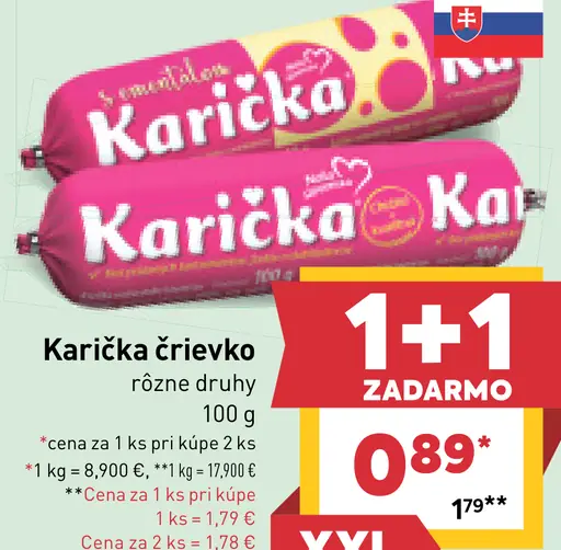 Karička črievko
