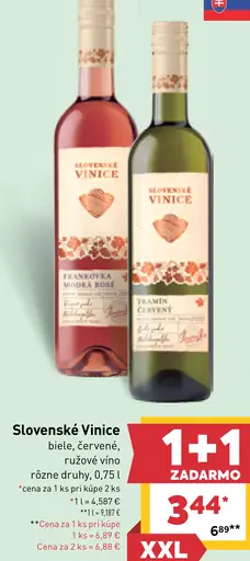 Slovenské vinice Víno