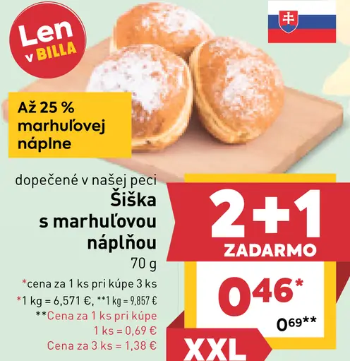Šiška s marhuľovou náplňou