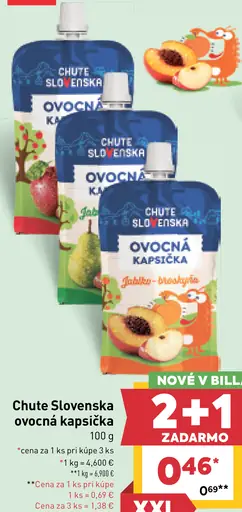 Chute Slovenska ovocná kapsička