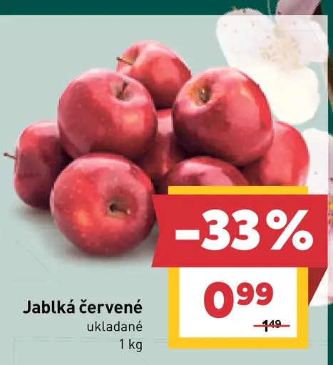 Červené jablká