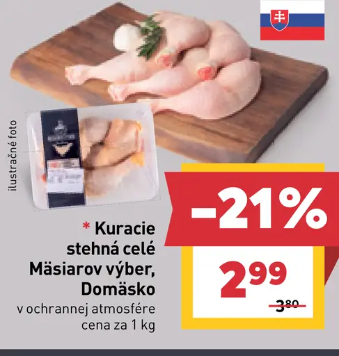 Kuracie stehná celé Mäsiarov výber Domáce