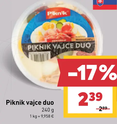 Piknik vajce duo