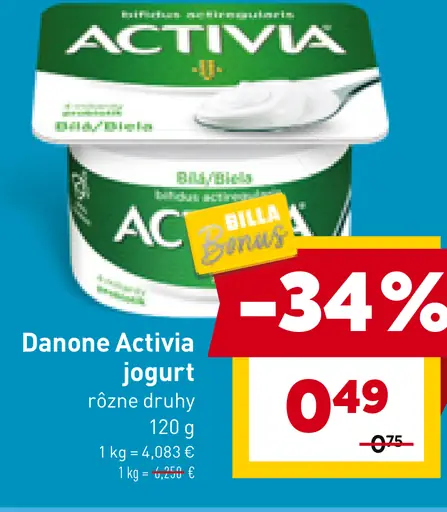 Danone Activia jogurt