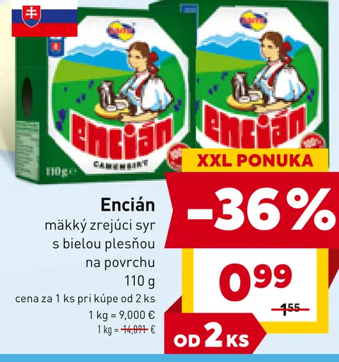 Encián mäkký zrejúci syr s bielou plesňou na povrchu