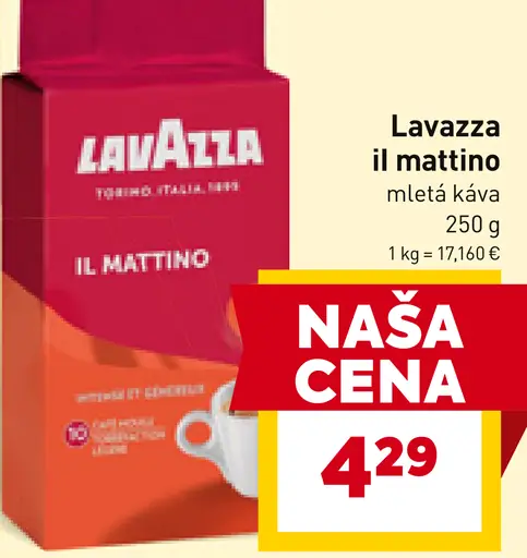Lavazza il mattino mletá káva