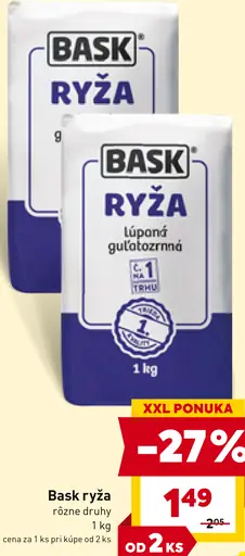 Bask ryža guľatozrnná