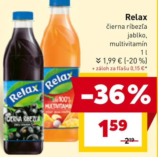 Relax multivitamín, jablko, čierna ríbezľa