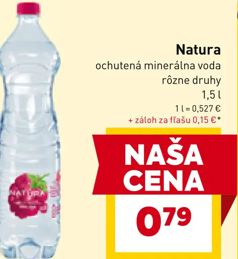 Natura ochutená minerálna voda