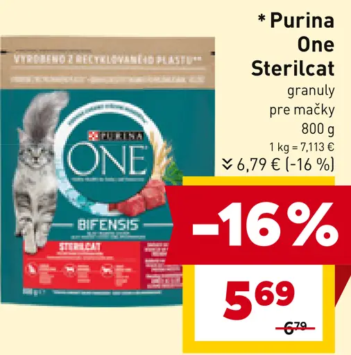 Purina One Sterilcat granuly pre mačky