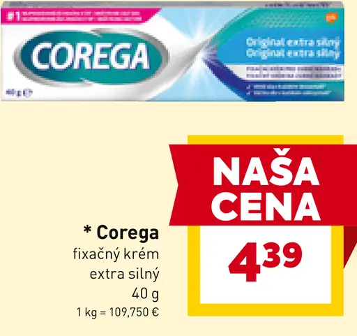 Corega fixačný krém extra silný