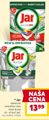 Jar Tablety do umývačky