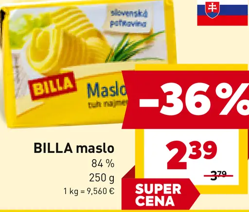 BILLA maslo