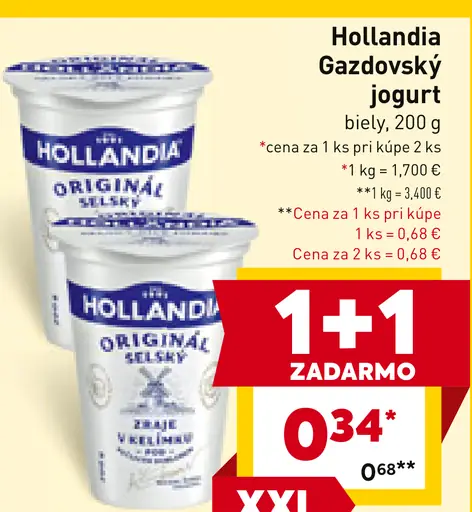 Hollandia Gazdovský biely jogurt