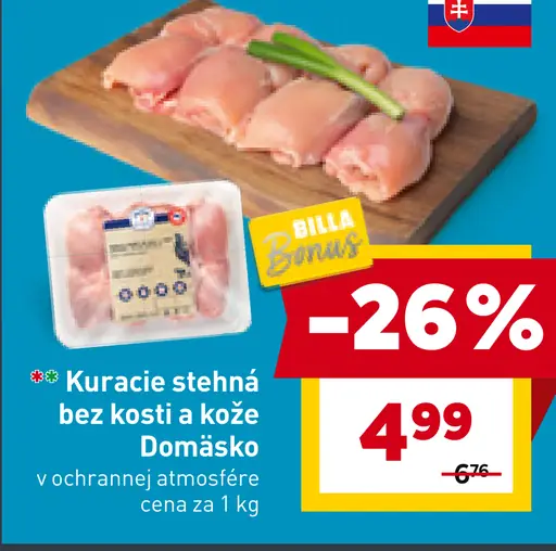 Kuracie stehná bez kosti a kože Domäso