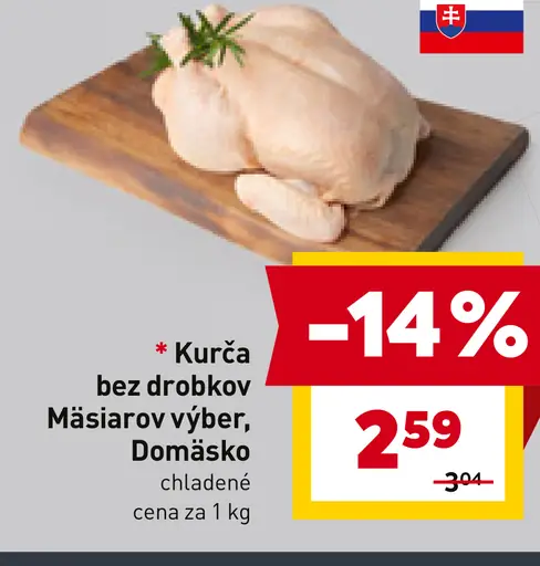 Mäsiarov výber Kurča bez drobkov