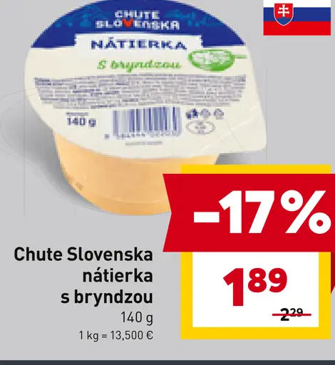 Chute Slovenska Nátierka s bryndzou
