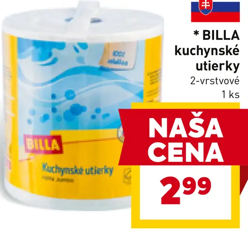 BILLA kuchynské utierky