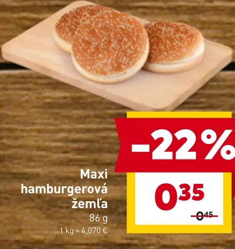 Maxi hamburgerová žemľa