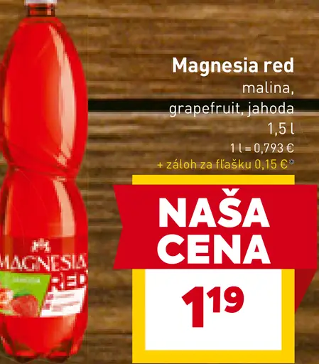 Magnesia red malina, grapefruit, jablko