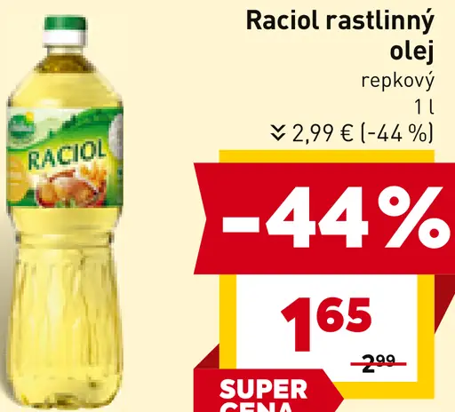 Raciol rastlinný olej