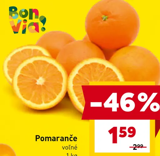 Pomaranče voľné