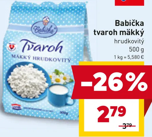 Babička Tvaroh mäkký hrudkovitý