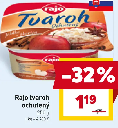 Rajo tvaroh ochutený