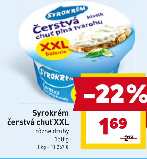 Syrokrém Čerstvá Chuť
