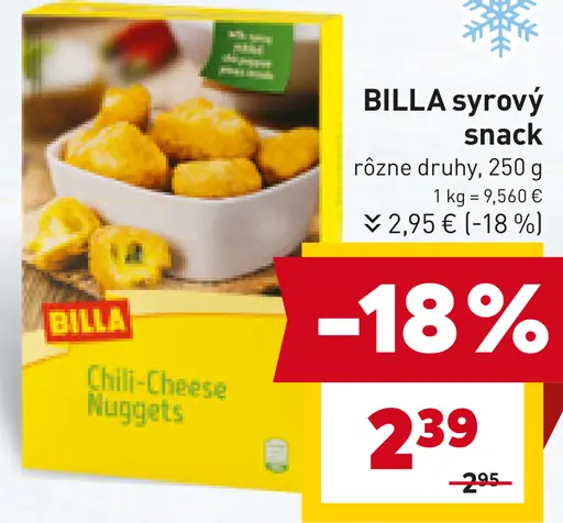 BILLA syrový snack