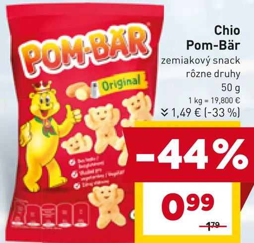Chio Pom-Bär zemiakový snack