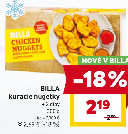 BILLA kuracie nugetky