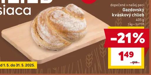 Gazdovský kváskový chlieb