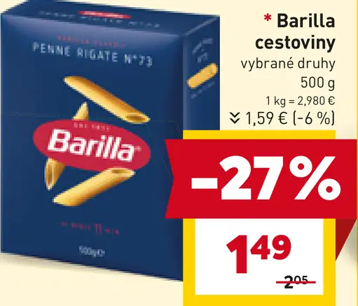 Barilla cestoviny