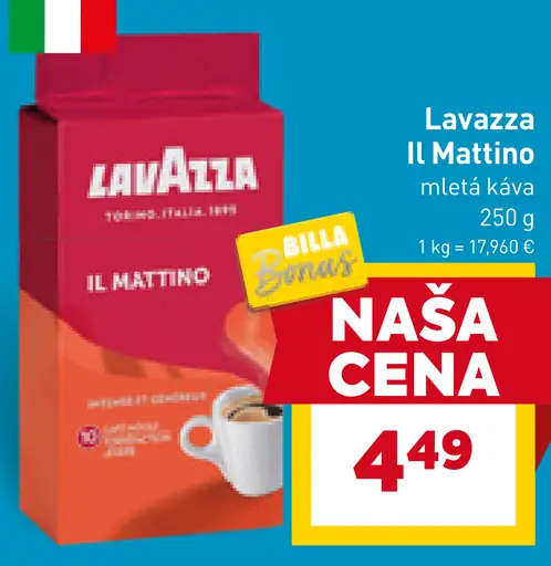 Lavazza il mattino mletá káva