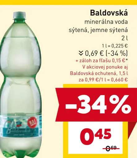 Baldovská Sýtená minerálna voda grep