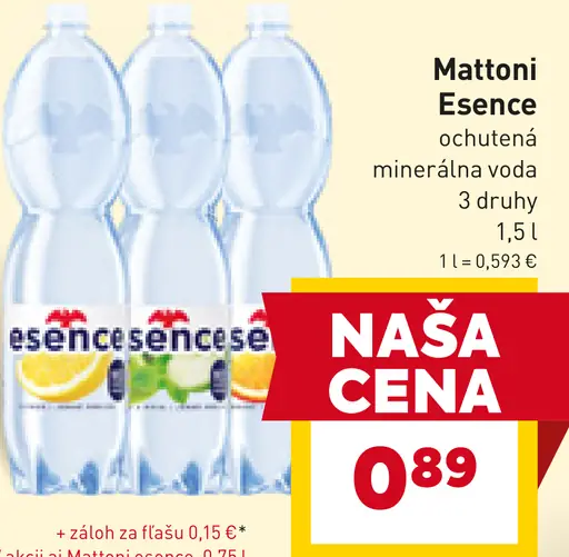 Mattoni Prírodná minerálna voda sýtená