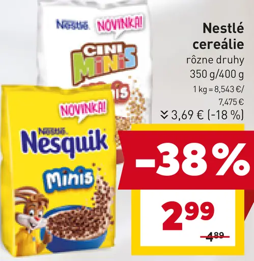 Nestlé cereálie