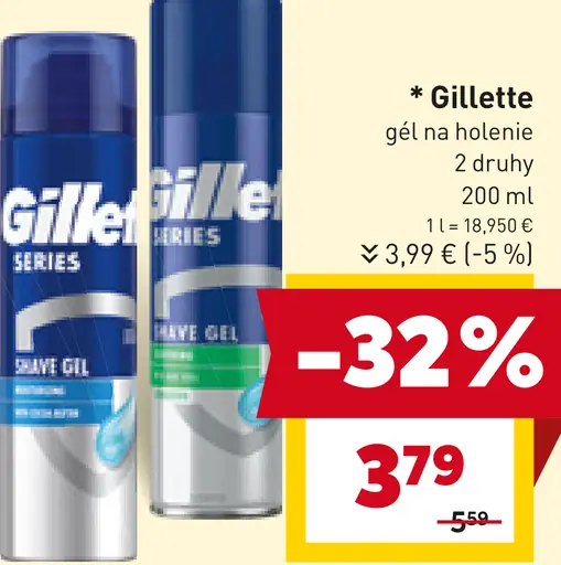 Gél na holenie Gillette