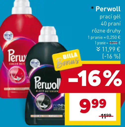 Perwoll prací gél