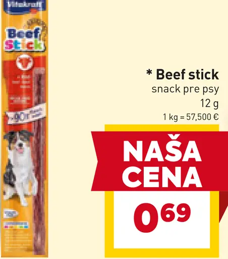 Snack pre psy Beef stick